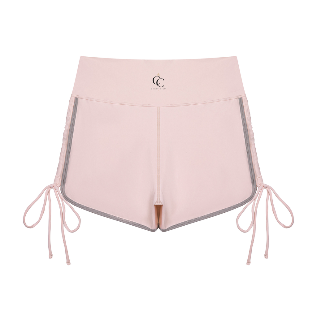 Women’s Color Block High Waisted Yoga Shorts