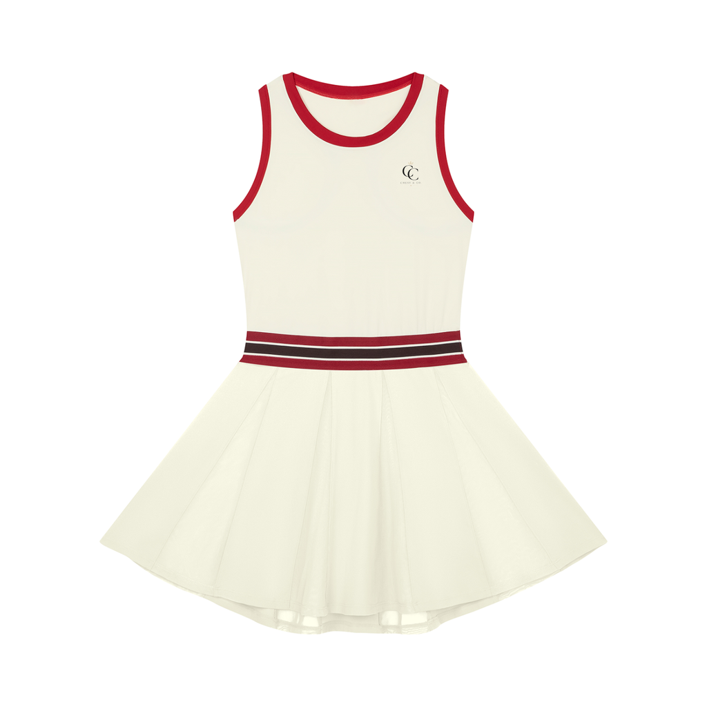 Women's Color Block A-Line Sleeveless Dress