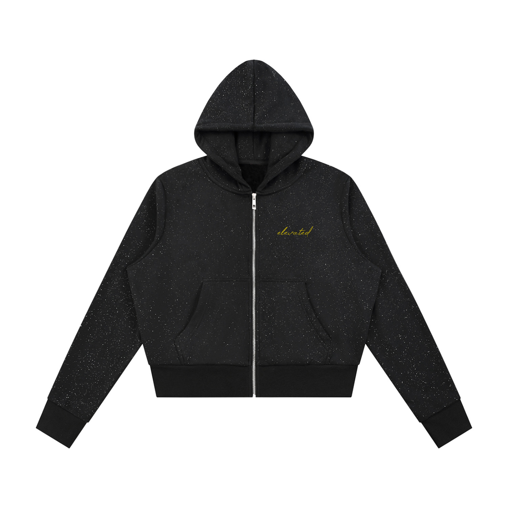 Women's Sparkles Fleece Full Zip Hoodie