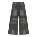 Women’s Vintage Wash Wide Leg Denim Jeans