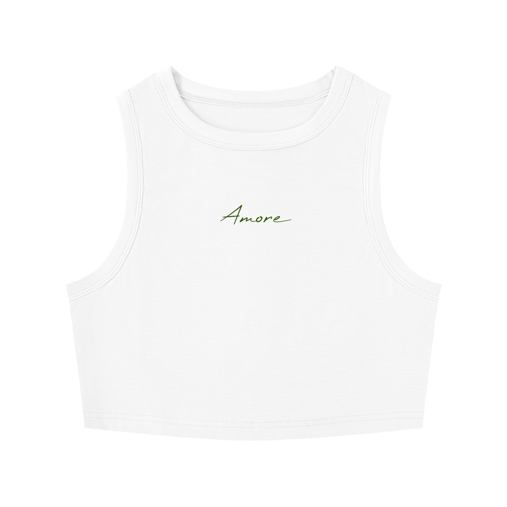 Women's Tight Crewneck Crop Tank Top