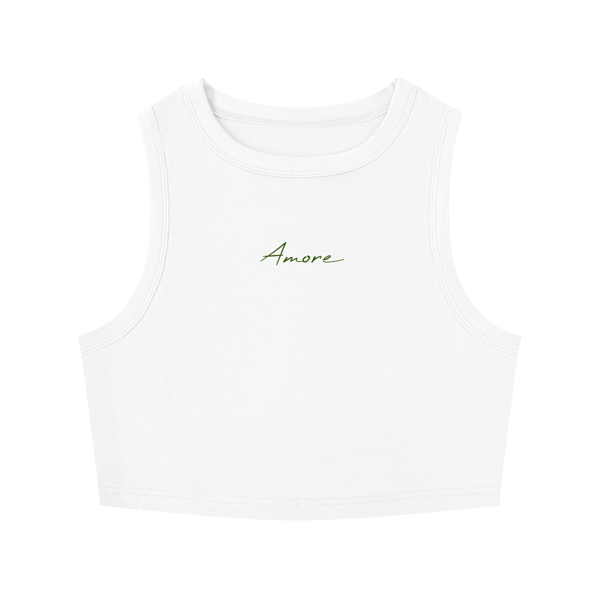 Women's Tight Crewneck Crop Tank Top