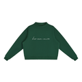 Essential Fleece Mock-Neck Crew Sweatshirt
