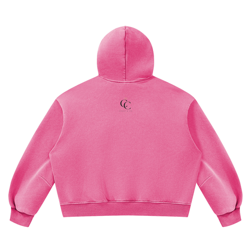 Unisex Vintage Wash Boxy Fleece Hoodie